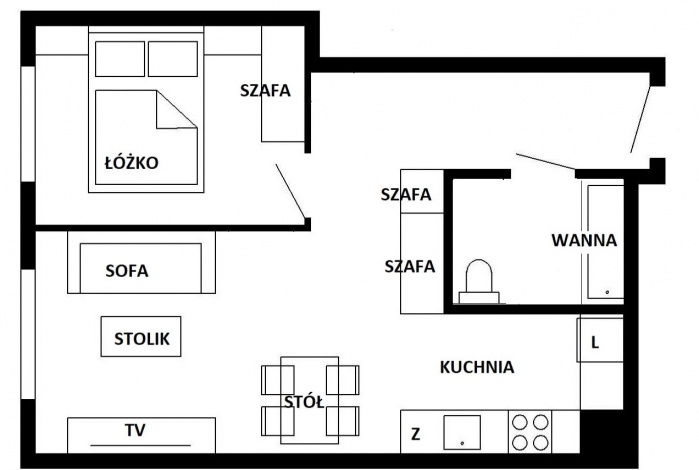 Mieszkanie na sprzedaż w Kraków Nowa Huta os. Jagiellońskie o powierzchni 37 mkw
