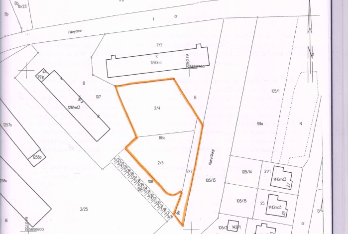 Działka na sprzedaż w Kąty Wrocławskie  Fabryczna o powierzchni 2655 mkw