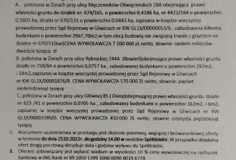 Działka na sprzedaż, Żory śląskie - oferta 824355 Działka na sprzedaż Żory 824355