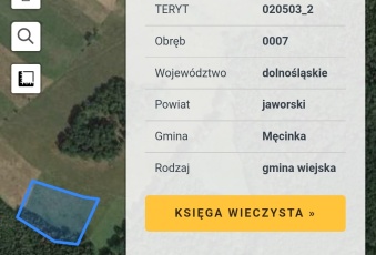 Działka na sprzedaż, Męcinka dolnośląskie - oferta 824901 Działka na sprzedaż Męcinka 824901