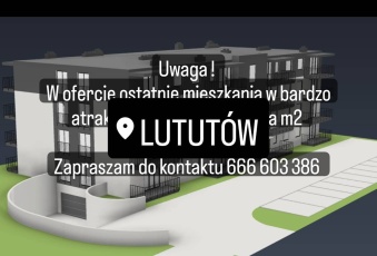 Mieszkanie Sprzedam łódzkie Lututów -1