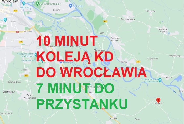 Działka na sprzedaż w Siechnice  Kotowice, ul. Podwalna  o powierzchni 1000 mkw
