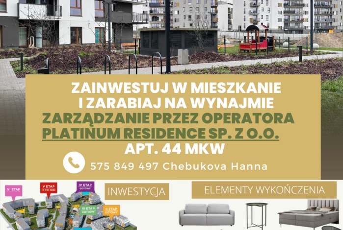Mieszkanie na sprzedaż w Warszawa Białołęka Marywiłska 68 o powierzchni 44 mkw
