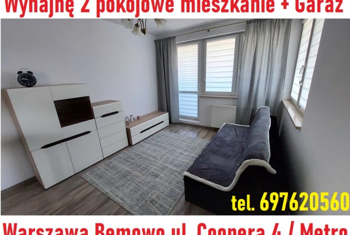 Mieszkanie na wynajem w Warszawa Bemowo Coopera 4 o powierzchni 40 mkw