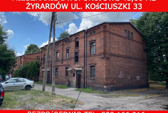 Mieszkanie na sprzedaż w Żyrardów Żyrardów Kościuszki o powierzchni 42 mkw