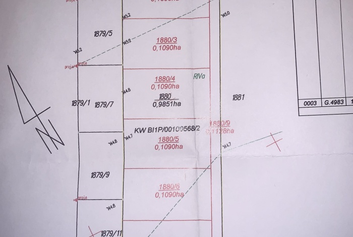 Działka na sprzedaż w Bielsk Podlaski  Harcerska o powierzchni 1090 mkw