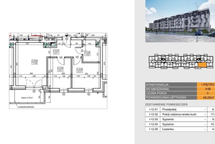 Mieszkanie na sprzedaż w Piła Piła ul. Rynkowa o powierzchni 48 mkw
