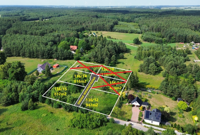 Działka na sprzedaż w Prabuty  Laskowice o powierzchni 812 mkw