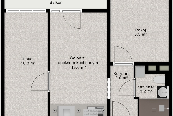 Mieszkanie na sprzedaż w Lublin Tatary  o powierzchni 38 mkw