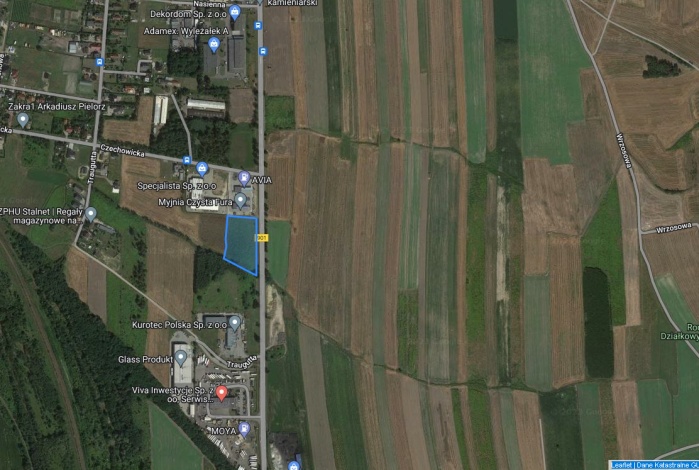 Działka na sprzedaż w Pyskowice Pyskowice ul Gliwicka o powierzchni 8800 mkw