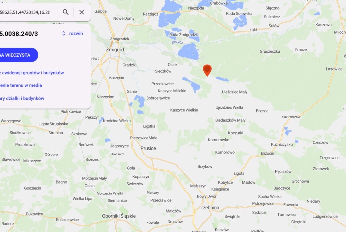 Działka na sprzedaż w Trzebnica   o powierzchni 27955 mkw
