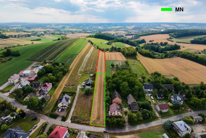 Działka na sprzedaż w Michałowice Więcławice Dworskie Dworska o powierzchni 5374 mkw