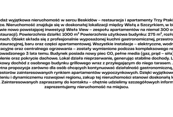 Komercja Sprzedam śląskie Wisła Malinka-1
