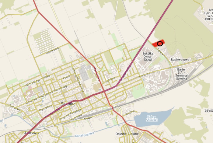 Działka na sprzedaż w Sokółka  Torowa o powierzchni 16421 mkw