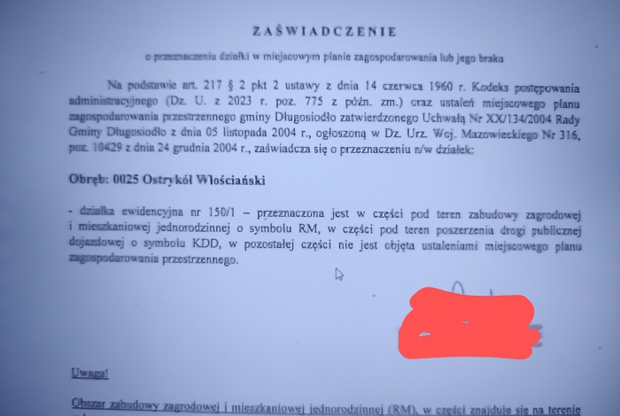Działka na sprzedaż w Długosiodło Ostrykół Włościański Brak o powierzchni 9371 mkw
