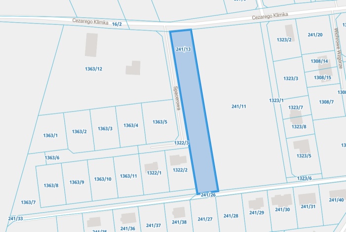 Działka na sprzedaż w Wejherowo  Gościcino, ul. Cezarego Klimka o powierzchni 3175 mkw