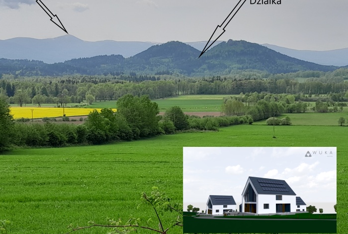 Działka na sprzedaż w Janowice Wielkie Trzcińsko Pod Sokoliekm o powierzchni 1122 mkw