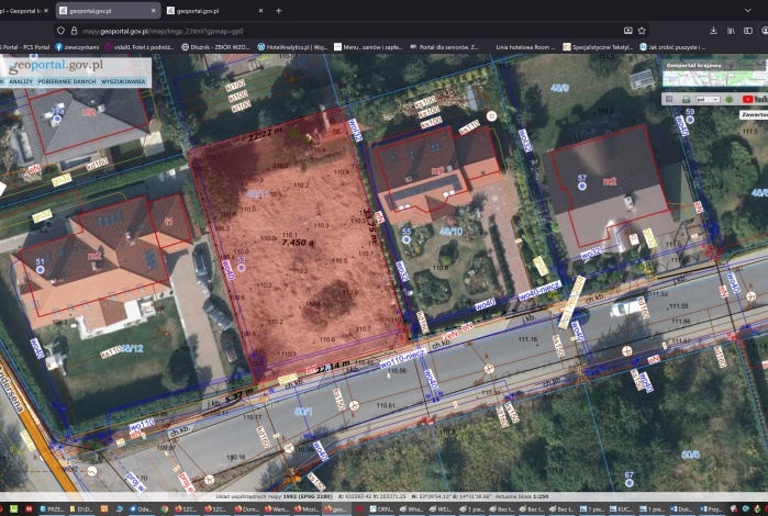 Działka na sprzedaż w Szczecin Osów Hansa Christiana Andersena 53 o powierzchni 738 mkw