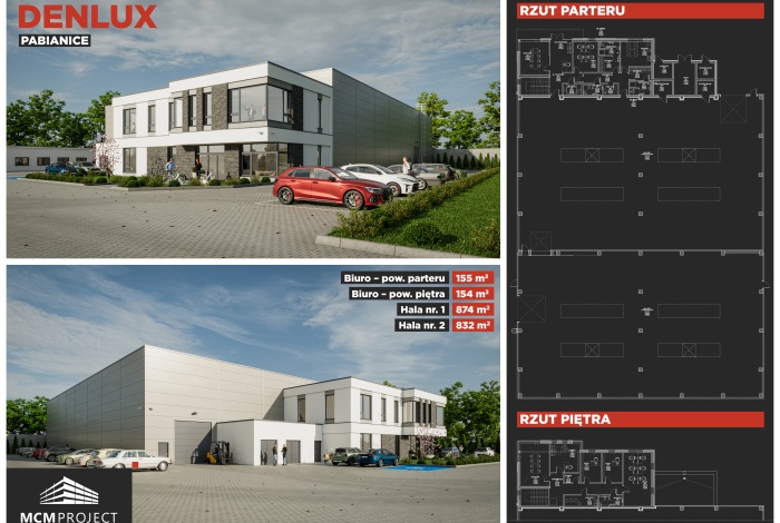 Komercja na wynajem w Pabianice Pabianice Partyzancka 53A o powierzchni 1800 mkw
