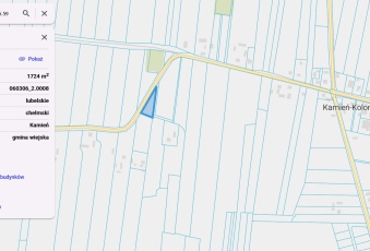 Działka Sprzedam lubelskie Kamień Kamień-Kolonia-1