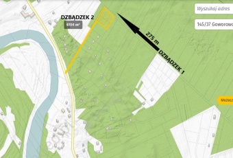 Działka sprzedaż Goworowo Dzbądzek 900 mkw Działka Sprzedam mazowieckie Goworowo Dzbądzek-3