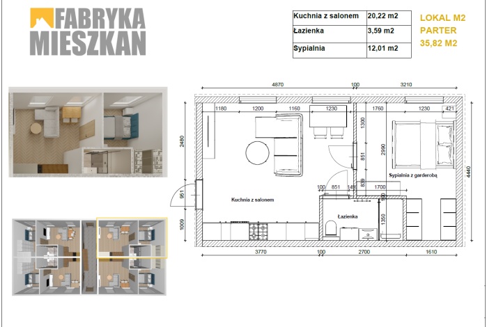 Mieszkanie na sprzedaż w Katowice Murcki Bielska o powierzchni 35 mkw