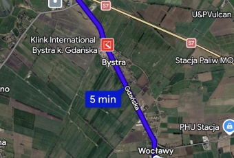 Działka sprzedaż Cedry Wielkie Wocławy 3100 mkw Działka Sprzedam pomorskie Cedry Wielkie Wocławy-1