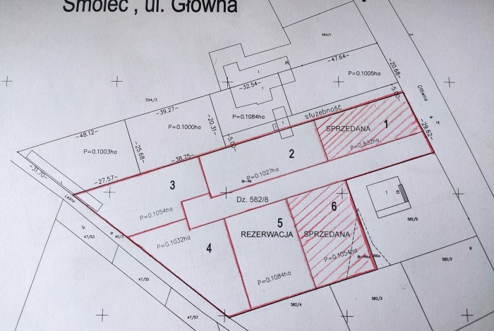 Działka na sprzedaż w Kąty Wrocławskie  Smlec o powierzchni 1027 mkw