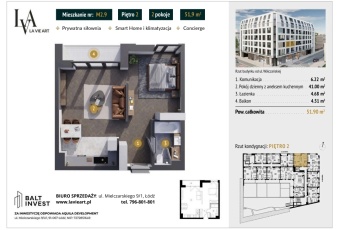 Mieszkanie sprzedaż Łódź Śródmieście 6 sierpnia 52 mkw Mieszkanie Sprzedam łódzkie Łódź Śródmieście-3