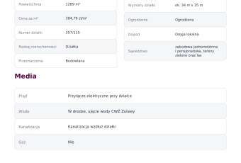 Działka sprzedaż Sztutowo Sztutowo Ogrodowa 1289 mkw Działka Sprzedam pomorskie Sztutowo Sztutowo-3