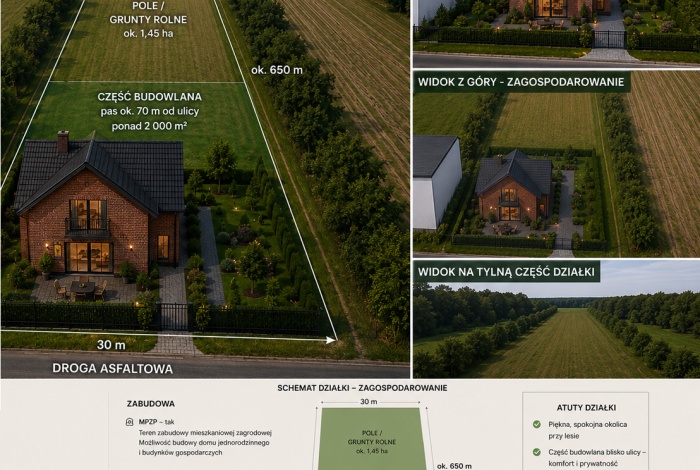 Działka na sprzedaż w Baranów Niwa działka 110 o powierzchni 17000 mkw