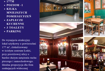 Komercja na wynajem Łódź  836905