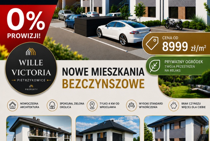 Mieszkanie na sprzedaż w Kąty Wrocławskie  Pietrzykowice ul. Pogodna o powierzchni 86 mkw