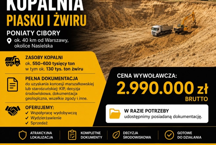Komercja na sprzedaż w Winnica Poniaty-Cibory  o powierzchni 10000 mkw