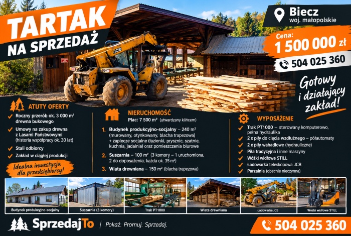 Komercja na sprzedaż w Biecz   o powierzchni 7500 mkw