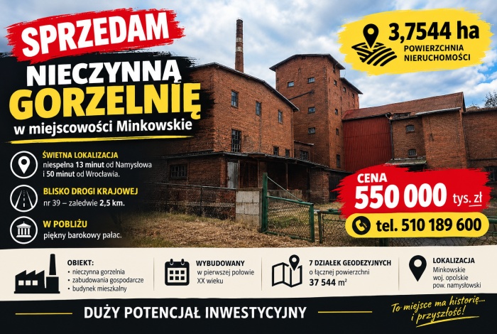 Komercja na sprzedaż w Domaszowice Domaszowice  o powierzchni 11200 mkw