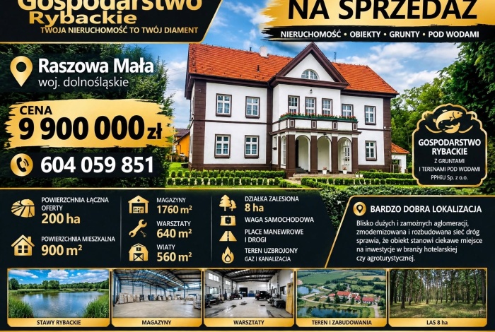 Komercja na sprzedaż w Lubin  Raszowa Mała  o powierzchni 3860 mkw