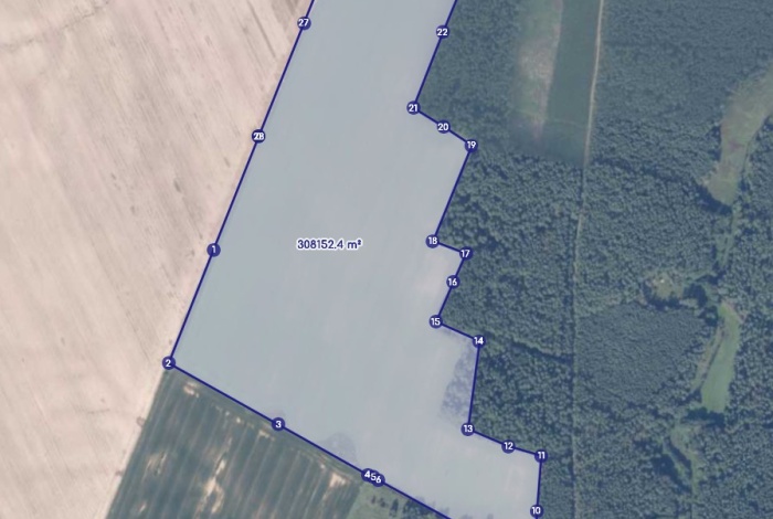 Działka na sprzedaż w Dębnica Kaszubska Krzywań  o powierzchni 309608 mkw